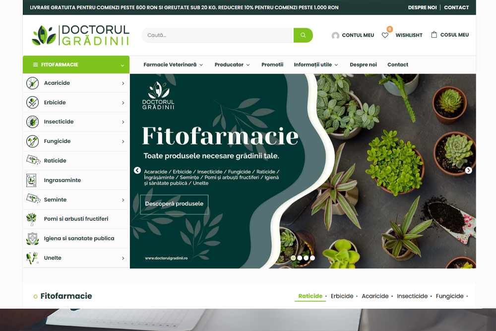 Doctorul Grădinii – Soluții complete pentru fermieri, grădinari și profesioniști în protecția plantelor